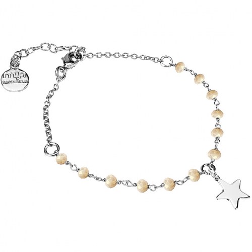 Bracciale Cristalli Beige E Stella Pendente Boccadamo IKBR02